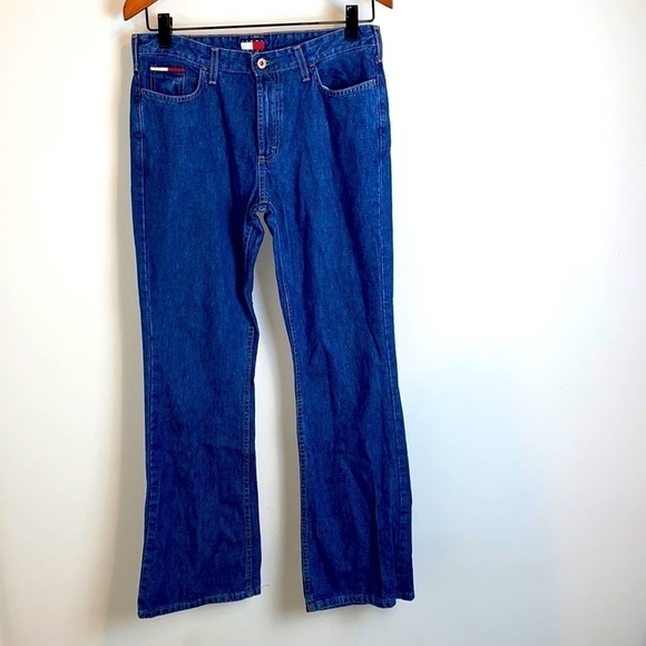 VINTAGE TOMMY HILFIGER Euro Flare Hi Rise Jeans - Picture 1 of 5